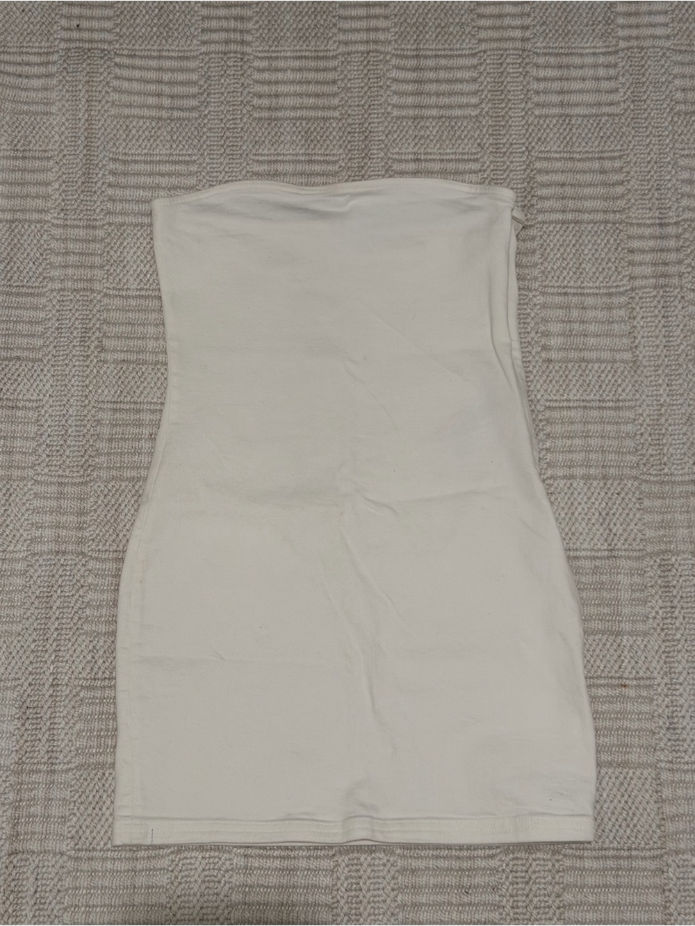 Zara White Strapless Denim Mini Dress – Size Small